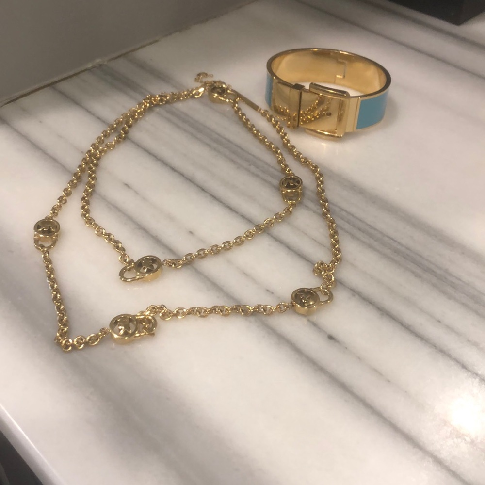 Michael Kors bracelet and necklace